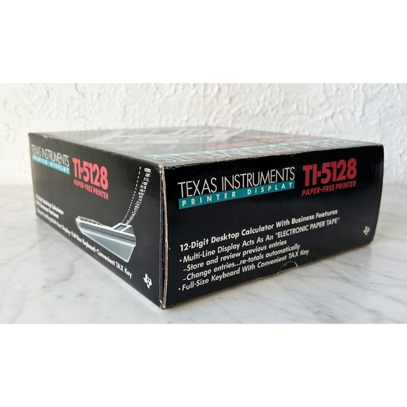 Texas Instruments Desktop Calculator Paper-Free TI-5128 + AC Adapter Works Great - Picture 13 of 13